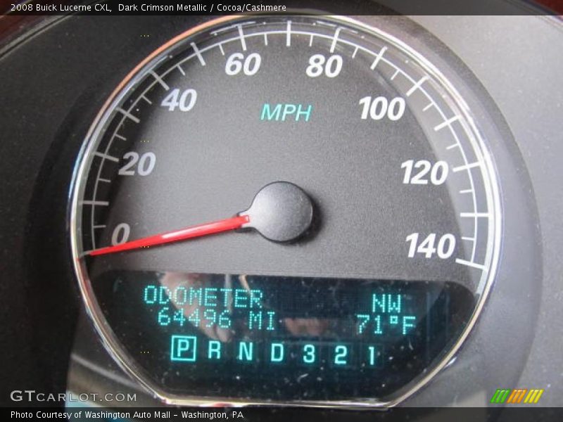 Dark Crimson Metallic / Cocoa/Cashmere 2008 Buick Lucerne CXL