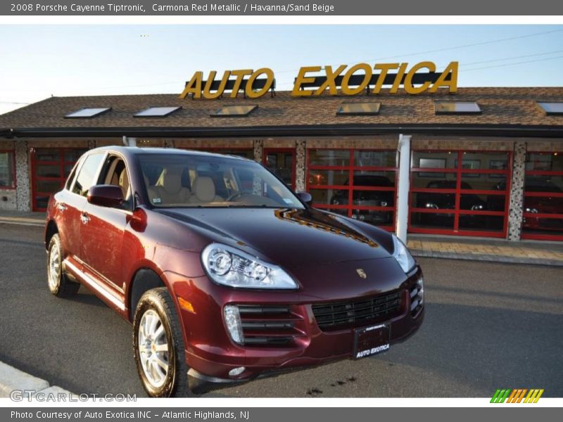 Carmona Red Metallic / Havanna/Sand Beige 2008 Porsche Cayenne Tiptronic
