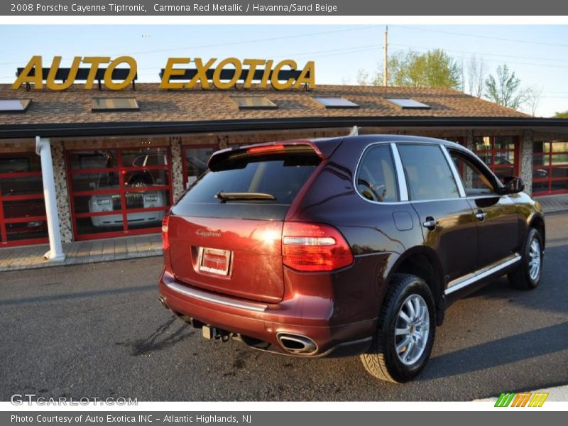 Carmona Red Metallic / Havanna/Sand Beige 2008 Porsche Cayenne Tiptronic