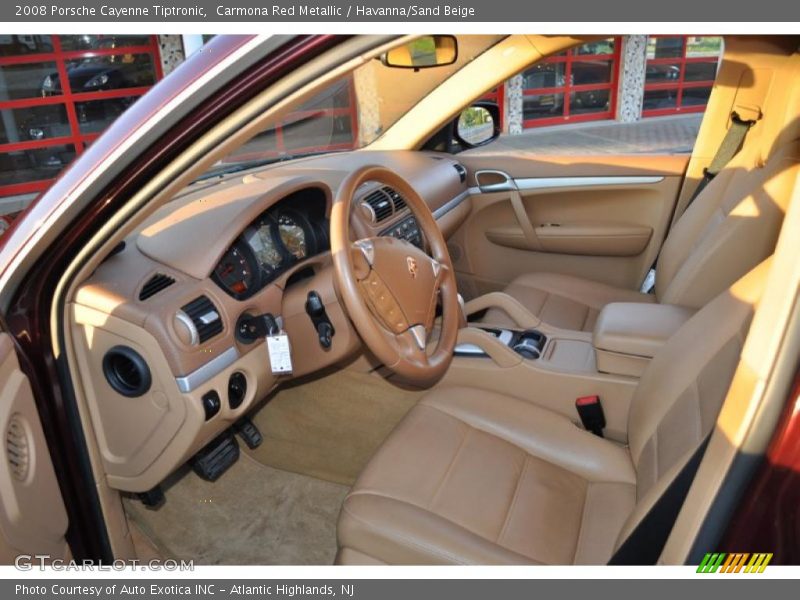 Carmona Red Metallic / Havanna/Sand Beige 2008 Porsche Cayenne Tiptronic
