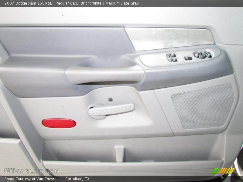 Bright White / Medium Slate Gray 2007 Dodge Ram 1500 SLT Regular Cab