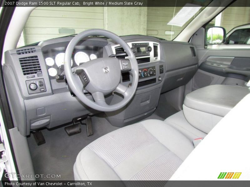 Medium Slate Gray Interior - 2007 Ram 1500 SLT Regular Cab 