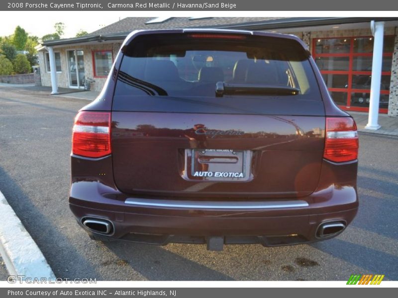 Carmona Red Metallic / Havanna/Sand Beige 2008 Porsche Cayenne Tiptronic