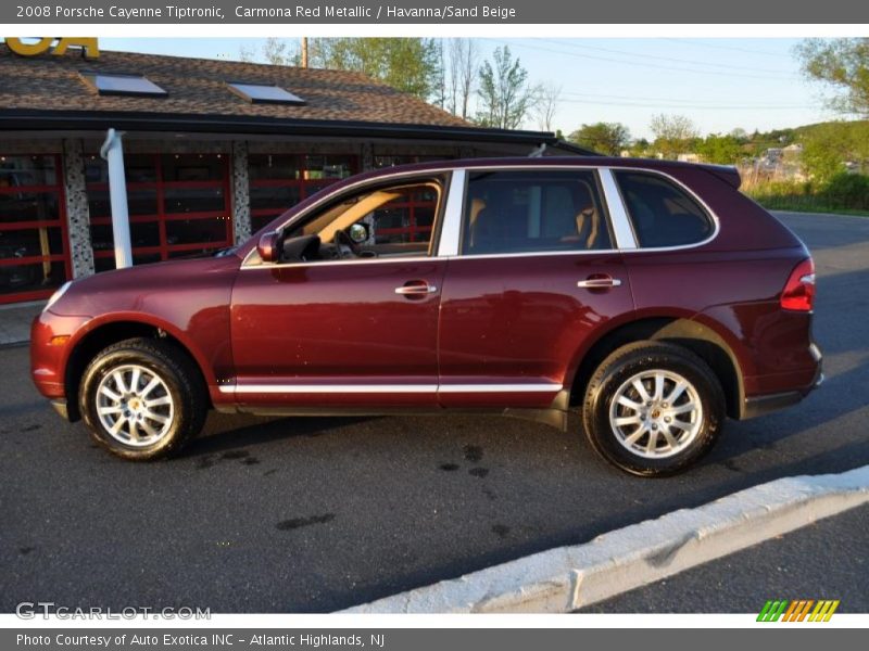Carmona Red Metallic / Havanna/Sand Beige 2008 Porsche Cayenne Tiptronic