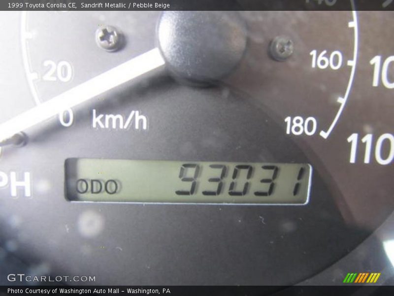 Sandrift Metallic / Pebble Beige 1999 Toyota Corolla CE