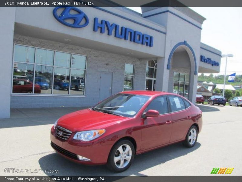 Apple Red Pearl / Black 2010 Hyundai Elantra SE