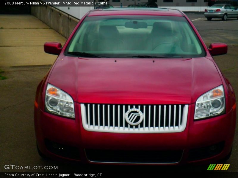 Vivid Red Metallic / Camel 2008 Mercury Milan V6 Premier