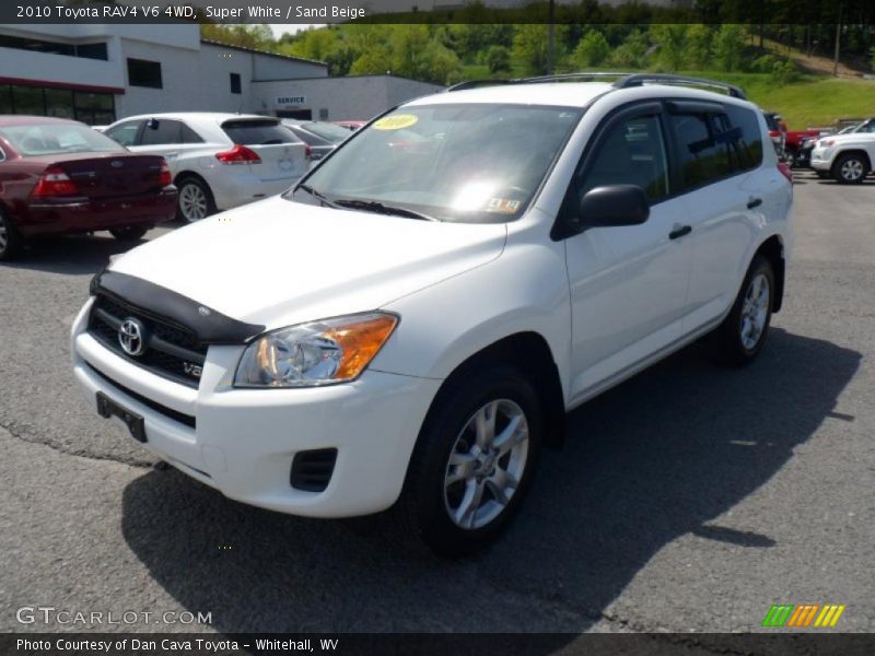 Super White / Sand Beige 2010 Toyota RAV4 V6 4WD
