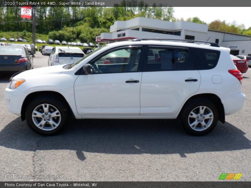Super White / Sand Beige 2010 Toyota RAV4 V6 4WD
