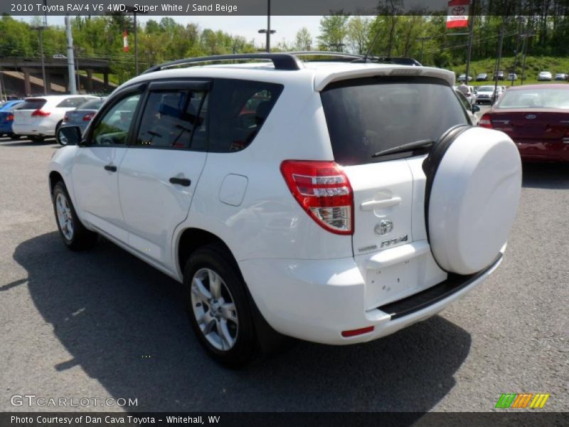 Super White / Sand Beige 2010 Toyota RAV4 V6 4WD