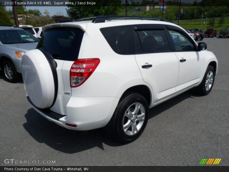 Super White / Sand Beige 2010 Toyota RAV4 V6 4WD