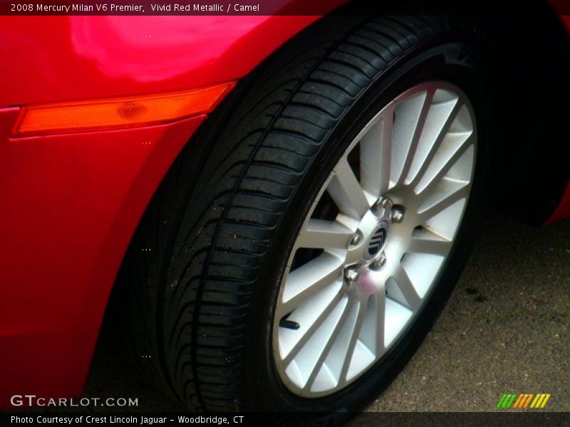 Vivid Red Metallic / Camel 2008 Mercury Milan V6 Premier