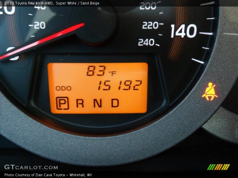 Super White / Sand Beige 2010 Toyota RAV4 V6 4WD
