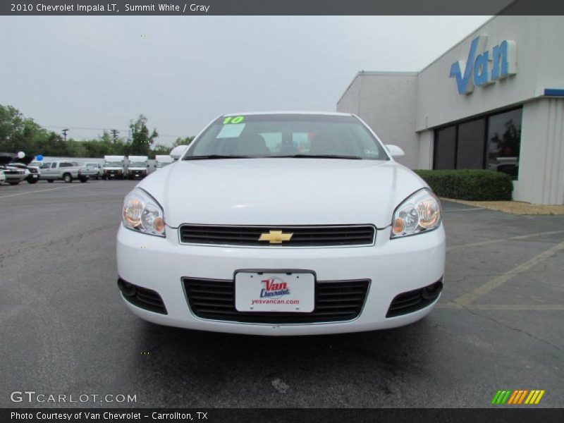 Summit White / Gray 2010 Chevrolet Impala LT