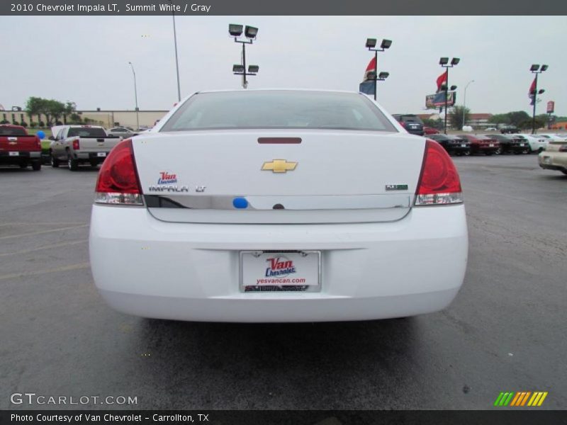 Summit White / Gray 2010 Chevrolet Impala LT