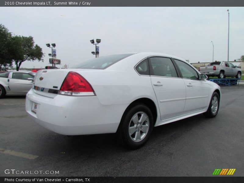 Summit White / Gray 2010 Chevrolet Impala LT
