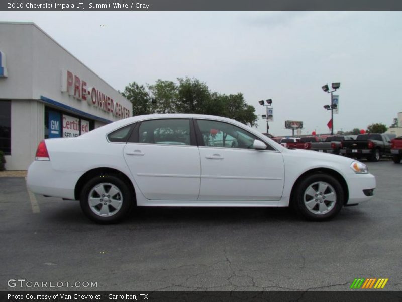 Summit White / Gray 2010 Chevrolet Impala LT