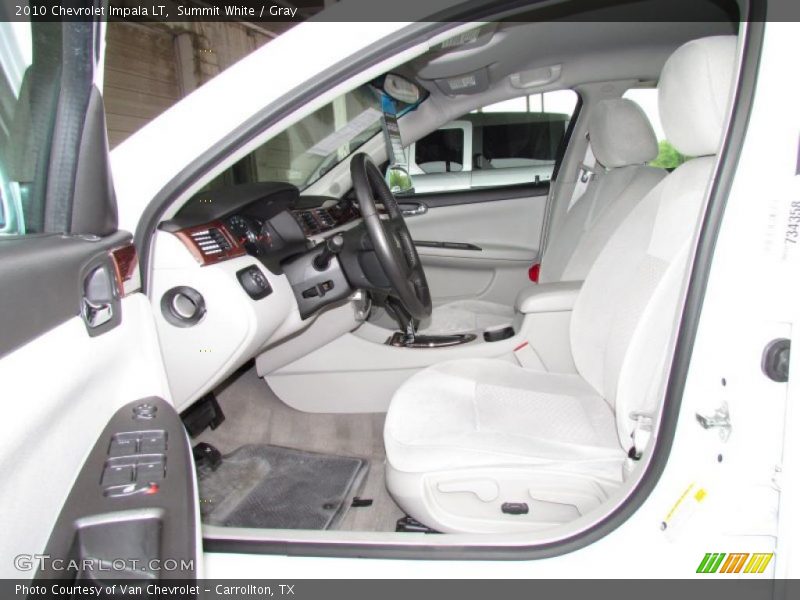 Summit White / Gray 2010 Chevrolet Impala LT