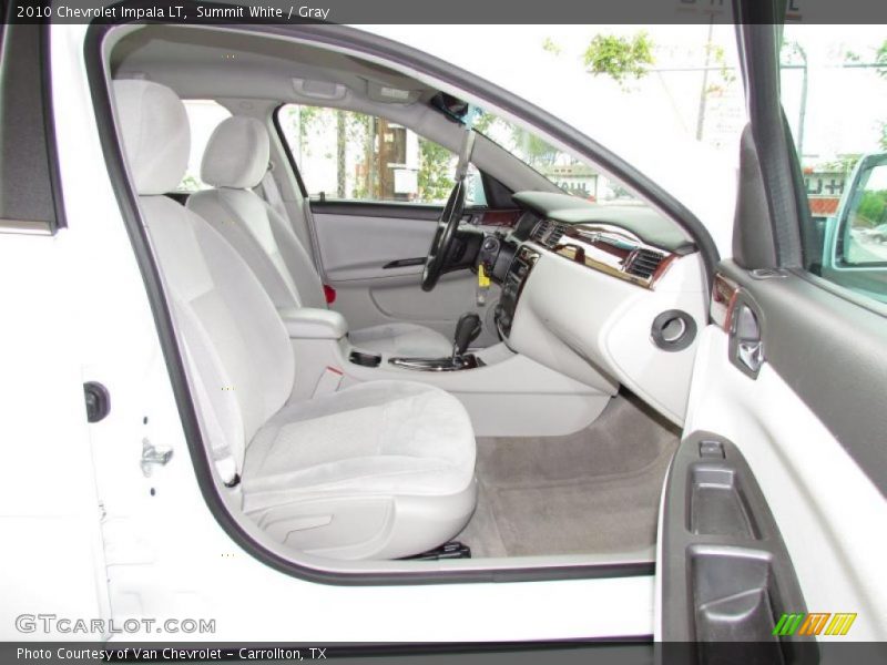 Summit White / Gray 2010 Chevrolet Impala LT