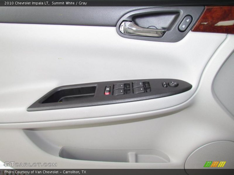 Summit White / Gray 2010 Chevrolet Impala LT