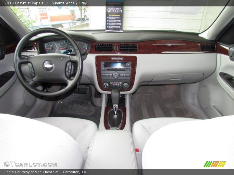 Summit White / Gray 2010 Chevrolet Impala LT