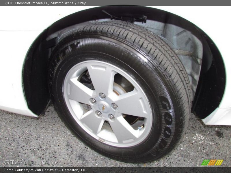 Summit White / Gray 2010 Chevrolet Impala LT
