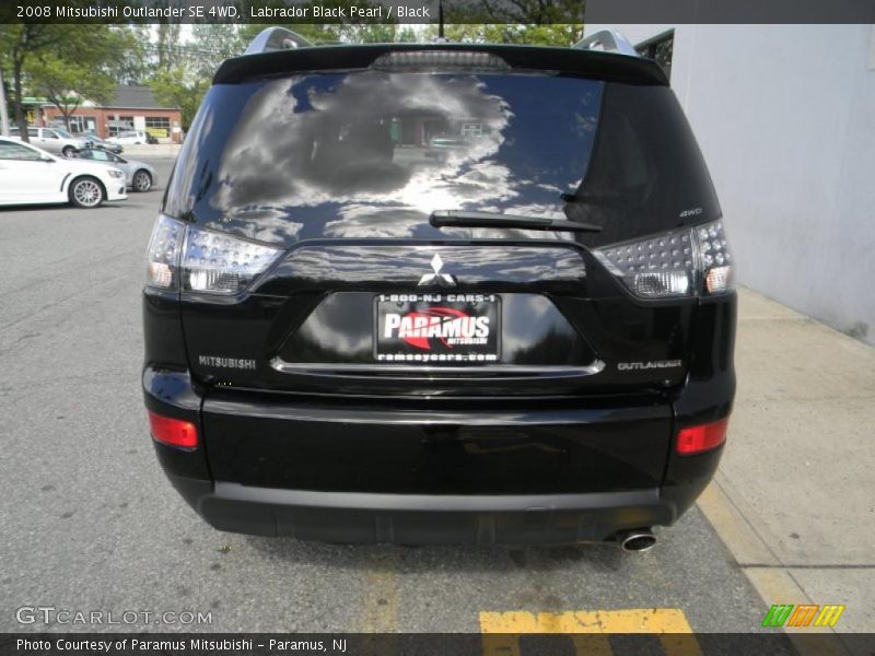 Labrador Black Pearl / Black 2008 Mitsubishi Outlander SE 4WD