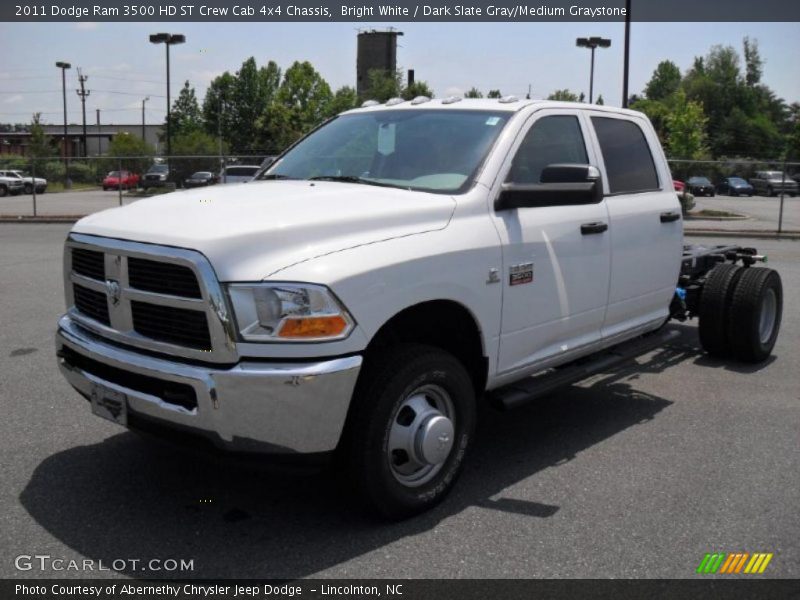  2011 Ram 3500 HD ST Crew Cab 4x4 Chassis Bright White