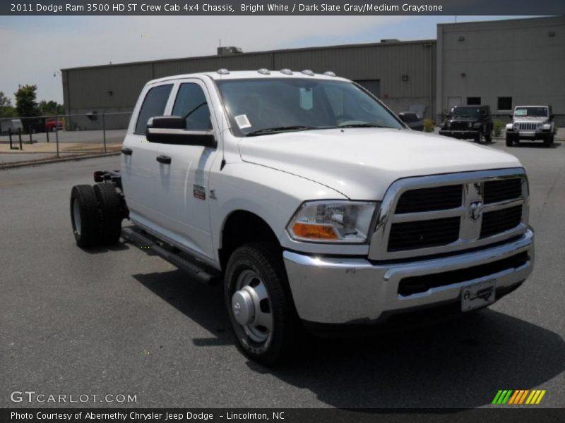  2011 Ram 3500 HD ST Crew Cab 4x4 Chassis Bright White