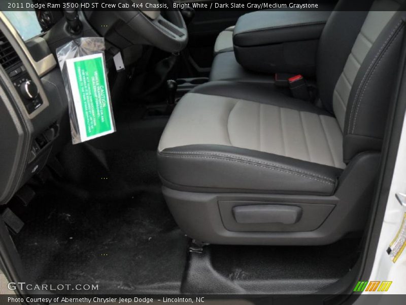  2011 Ram 3500 HD ST Crew Cab 4x4 Chassis Dark Slate Gray/Medium Graystone Interior