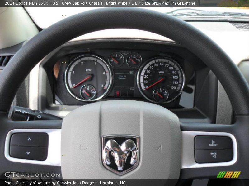  2011 Ram 3500 HD ST Crew Cab 4x4 Chassis Steering Wheel