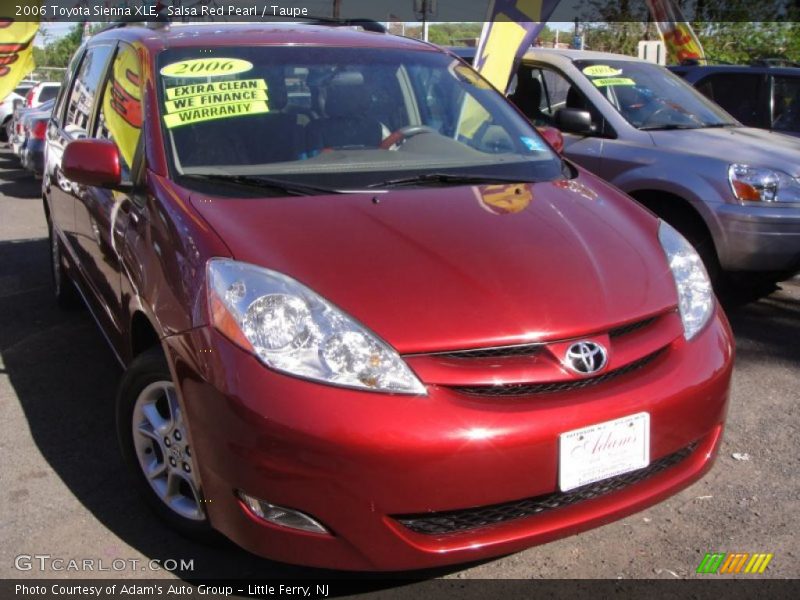 Salsa Red Pearl / Taupe 2006 Toyota Sienna XLE