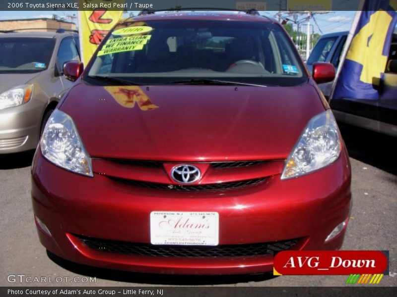 Salsa Red Pearl / Taupe 2006 Toyota Sienna XLE