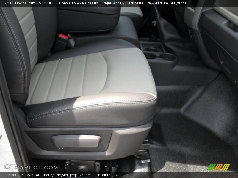 Bright White / Dark Slate Gray/Medium Graystone 2011 Dodge Ram 3500 HD ST Crew Cab 4x4 Chassis