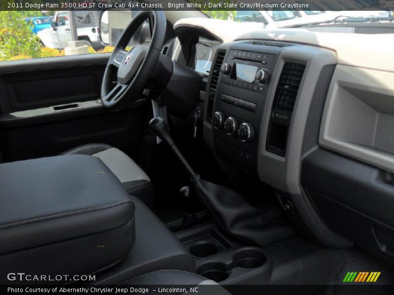 Bright White / Dark Slate Gray/Medium Graystone 2011 Dodge Ram 3500 HD ST Crew Cab 4x4 Chassis