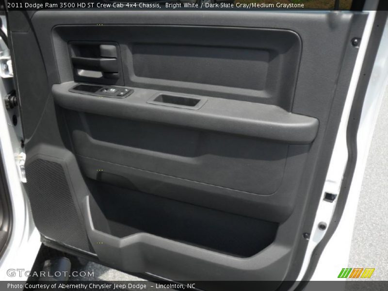 Bright White / Dark Slate Gray/Medium Graystone 2011 Dodge Ram 3500 HD ST Crew Cab 4x4 Chassis