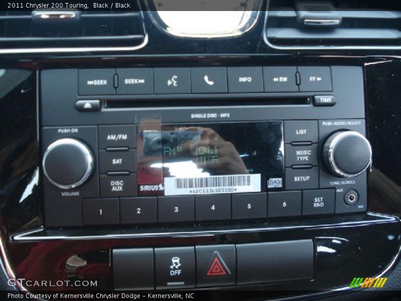 Black / Black 2011 Chrysler 200 Touring