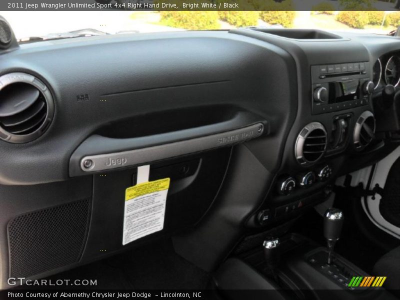  2011 Wrangler Unlimited Sport 4x4 Right Hand Drive Black Interior