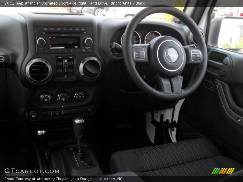  2011 Wrangler Unlimited Sport 4x4 Right Hand Drive Black Interior