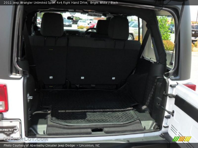 Bright White / Black 2011 Jeep Wrangler Unlimited Sport 4x4 Right Hand Drive