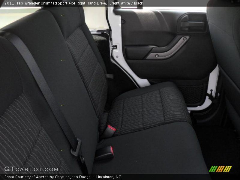 Bright White / Black 2011 Jeep Wrangler Unlimited Sport 4x4 Right Hand Drive