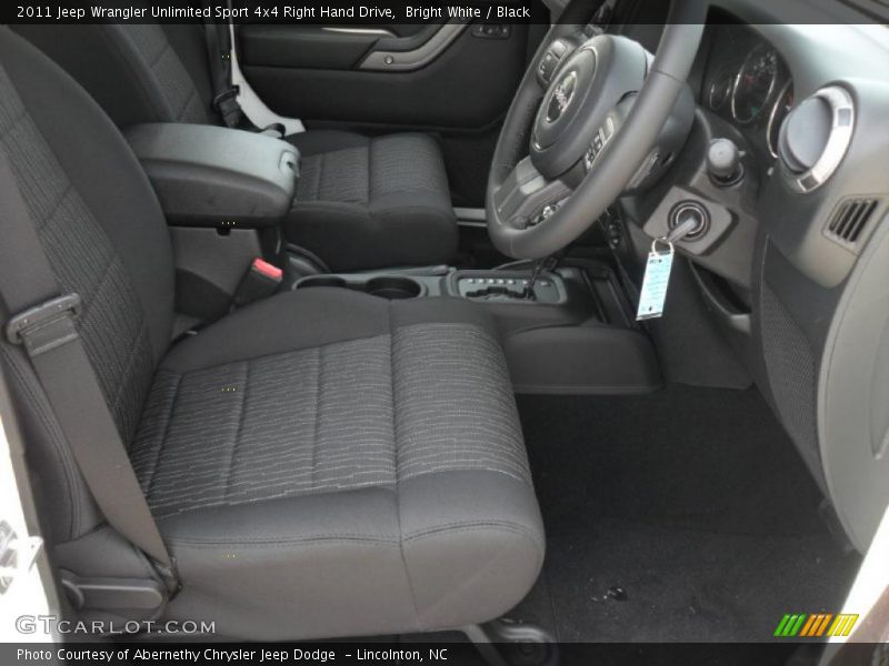  2011 Wrangler Unlimited Sport 4x4 Right Hand Drive Black Interior