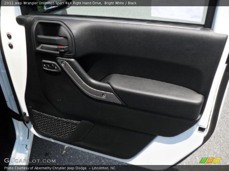 Bright White / Black 2011 Jeep Wrangler Unlimited Sport 4x4 Right Hand Drive