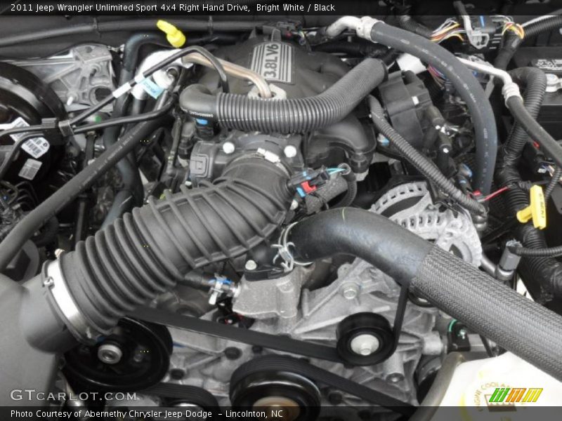  2011 Wrangler Unlimited Sport 4x4 Right Hand Drive Engine - 3.8 Liter OHV 12-Valve V6