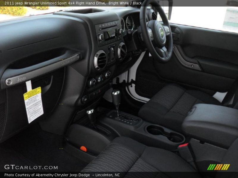  2011 Wrangler Unlimited Sport 4x4 Right Hand Drive Black Interior