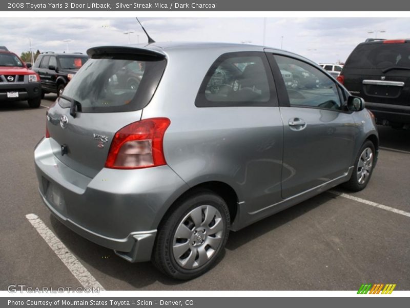 Silver Streak Mica / Dark Charcoal 2008 Toyota Yaris 3 Door Liftback