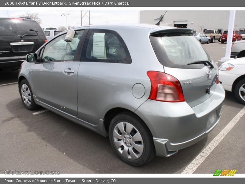Silver Streak Mica / Dark Charcoal 2008 Toyota Yaris 3 Door Liftback