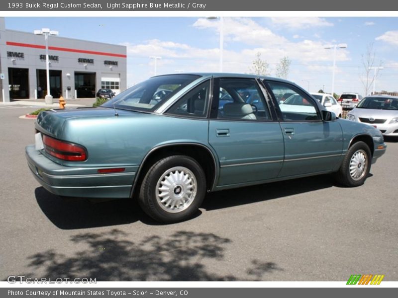 Light Sapphire Blue Metallic / Gray 1993 Buick Regal Custom Sedan