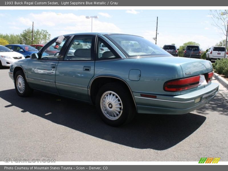 Light Sapphire Blue Metallic / Gray 1993 Buick Regal Custom Sedan