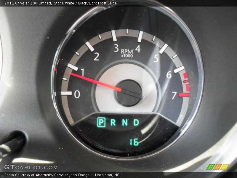 Stone White / Black/Light Frost Beige 2011 Chrysler 200 Limited